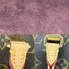 Louis Vuitton 2-Way Pallas Shoulder Bag Monogram Canvas Brown Purple Gold — view 7