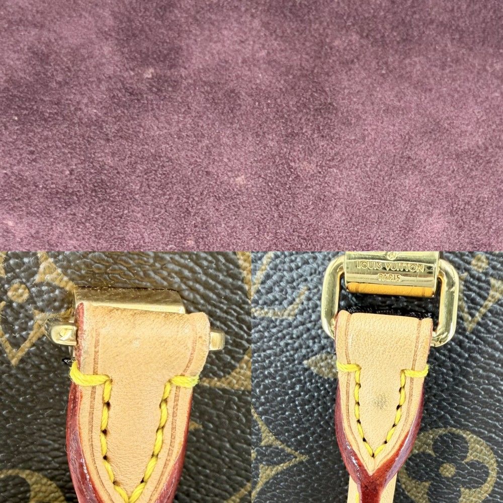 Louis Vuitton 2-Way Pallas Shoulder Bag Monogram Canvas Brown Purple Gold — view 7