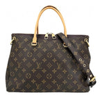 Louis Vuitton 2-Way Pallas Shoulder Bag Monogram Canvas Brown Purple Gold