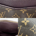 Louis Vuitton 2-Way Pallas Shoulder Bag Monogram Canvas Brown Purple Gold — view 6