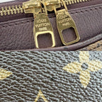 Louis Vuitton 2-Way Pallas Shoulder Bag Monogram Canvas Brown Purple Gold — view 8