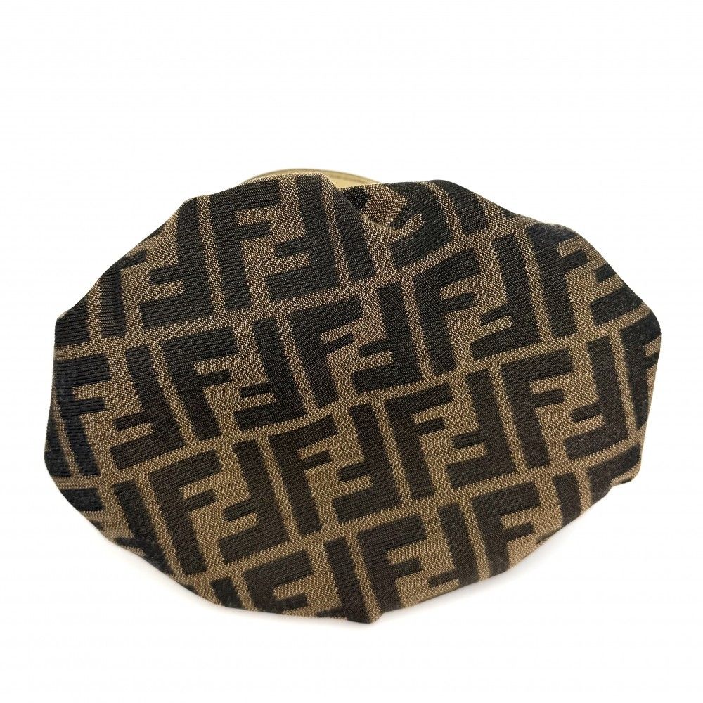 Fendi Zucca Mini Bag Canvas Leather Brown Gold — view 3
