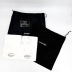 Chanel Shoulder Bag Quilted CC Logo Double Chain Crossbody Leather Brown Matte — view 8