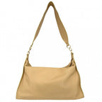 Chanel Shoulder Bag CC Logo Chain Bag Leather Beige Gold — view 2