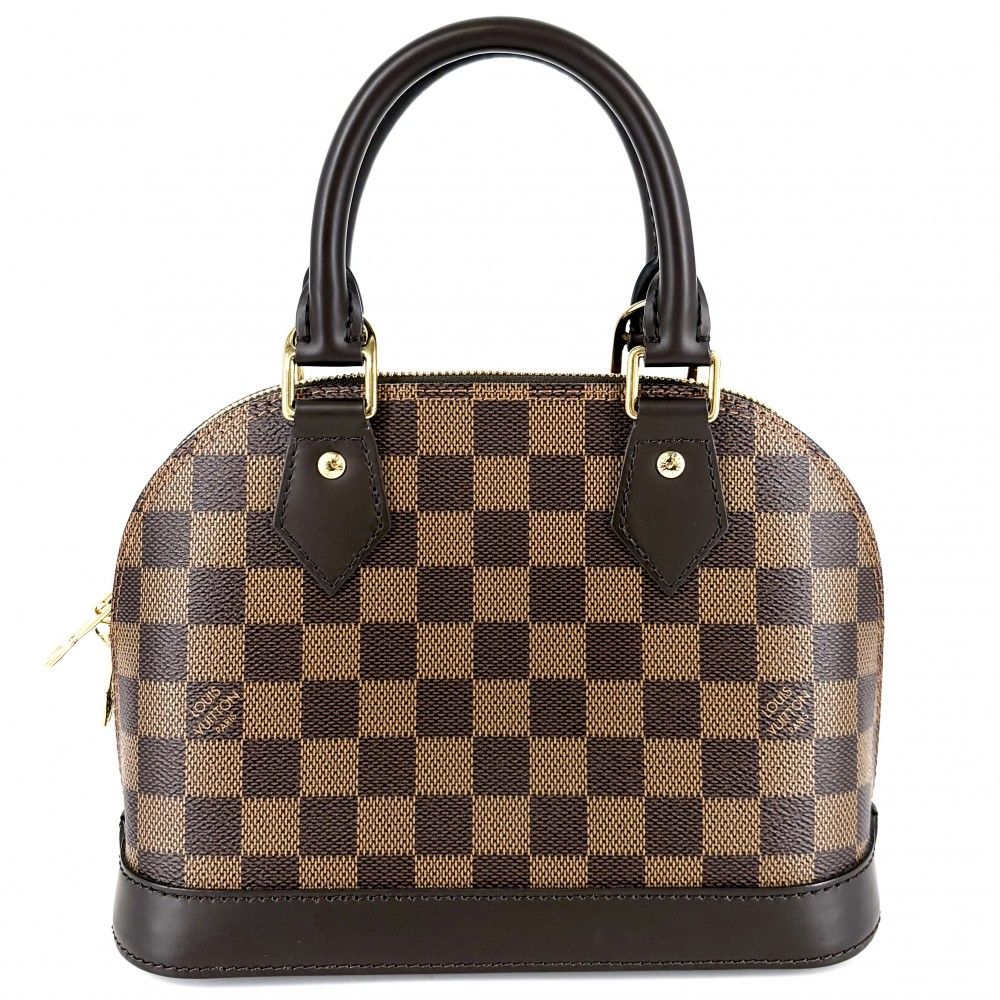 Louis Vuitton 2-Way Damier Alma BB Shoulder Bag Crossbody Small Brown Gold — view 2
