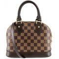 Louis Vuitton 2-Way Damier Alma BB Shoulder Bag Crossbody Small Brown Gold