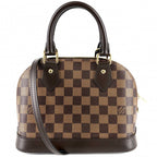 Louis Vuitton 2-Way Damier Alma BB Shoulder Bag Crossbody Small Brown Gold