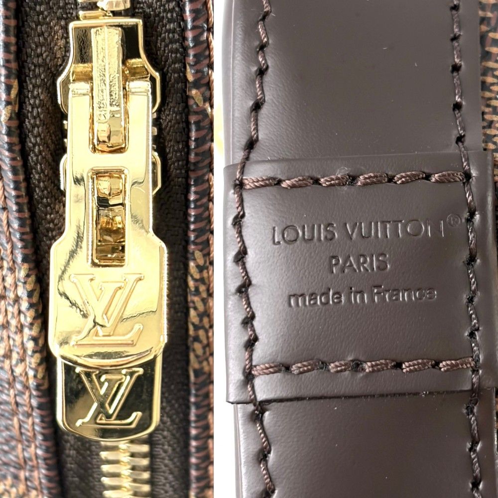 Louis Vuitton 2-Way Damier Alma BB Shoulder Bag Crossbody Small Brown Gold — view 5
