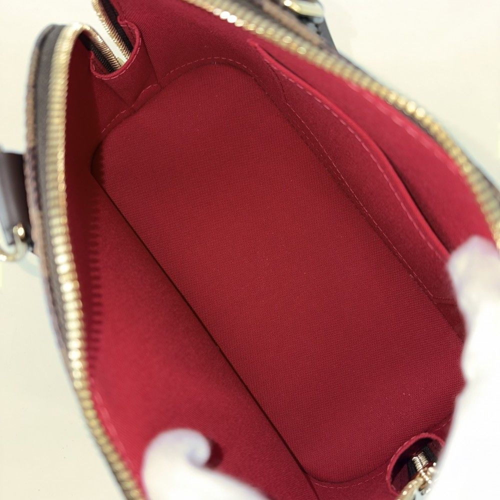 Louis Vuitton 2-Way Damier Alma BB Shoulder Bag Crossbody Small Brown Gold — view 4