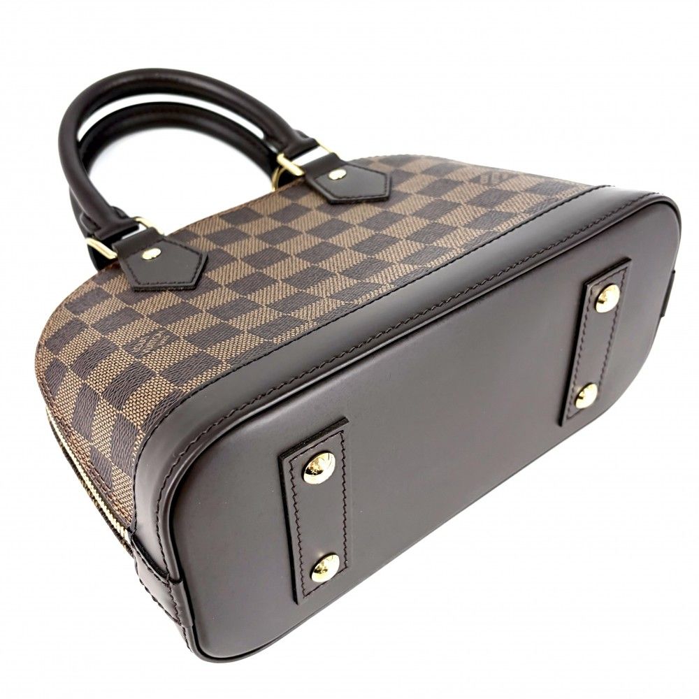 Louis Vuitton 2-Way Damier Alma BB Shoulder Bag Crossbody Small Brown Gold — view 3