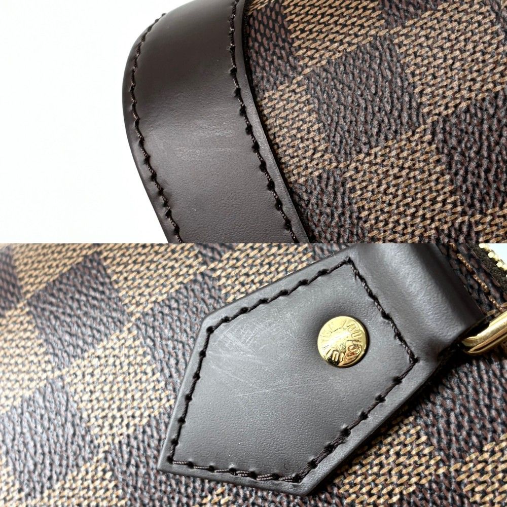 Louis Vuitton 2-Way Damier Alma BB Shoulder Bag Crossbody Small Brown Gold — view 7