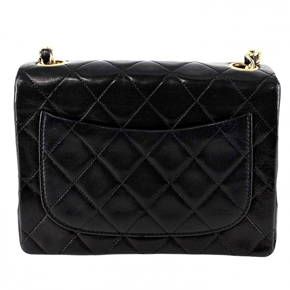 Chanel Shoulder Bag Mini Quilted Chain Turnlock Crossbody Mini Vintage CC Logo — view 2