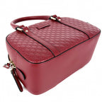 Gucci 2-Way Micro Guccissima Shoulder Bag Crossbody Red Gold — view 3