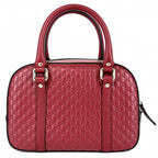 Gucci 2-Way Micro Guccissima Shoulder Bag Crossbody Red Gold — view 2
