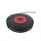 Chanel Clutch Record Chain Pouch Patent Leather Black Gold — view 4