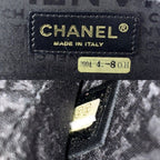 Chanel Clutch Record Chain Pouch Patent Leather Black Gold — view 6