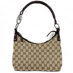 Gucci Handbag One GG Canvas Beige Silver