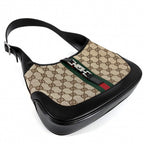 Gucci Handbag Jackie GG Canvas Leather Beige Brown Silver — view 3
