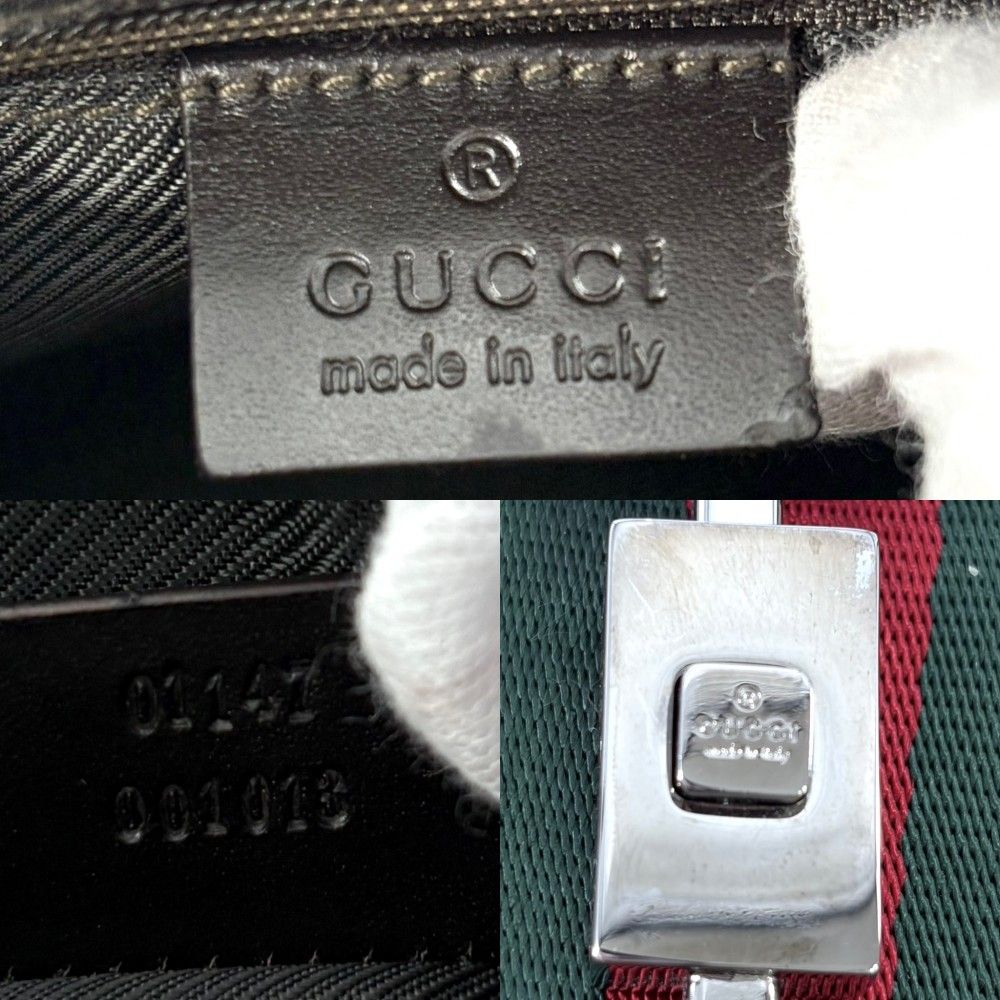 Gucci Handbag Jackie GG Canvas Leather Beige Brown Silver — view 5