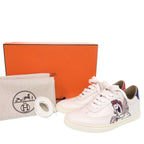 Hermes Low Cut Sneakers Quicker Pegasus Pop 36 Leather White — view 2