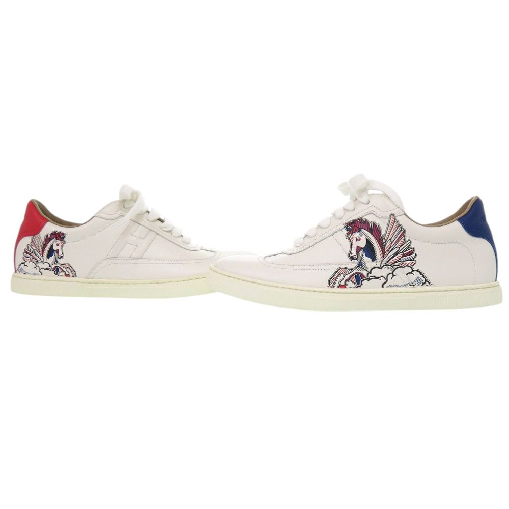 Hermes Low Cut Sneakers Quicker Pegasus Pop 36 Leather White — view 5