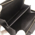 Prada Triangle Logo Nylon Leather Black Bifold Wallet — view 6