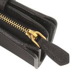 Prada Triangle Logo Nylon Leather Black Bifold Wallet — view 8