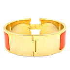 Hermes Bangle Clic Clac Gold Orange Bracelet — view 3