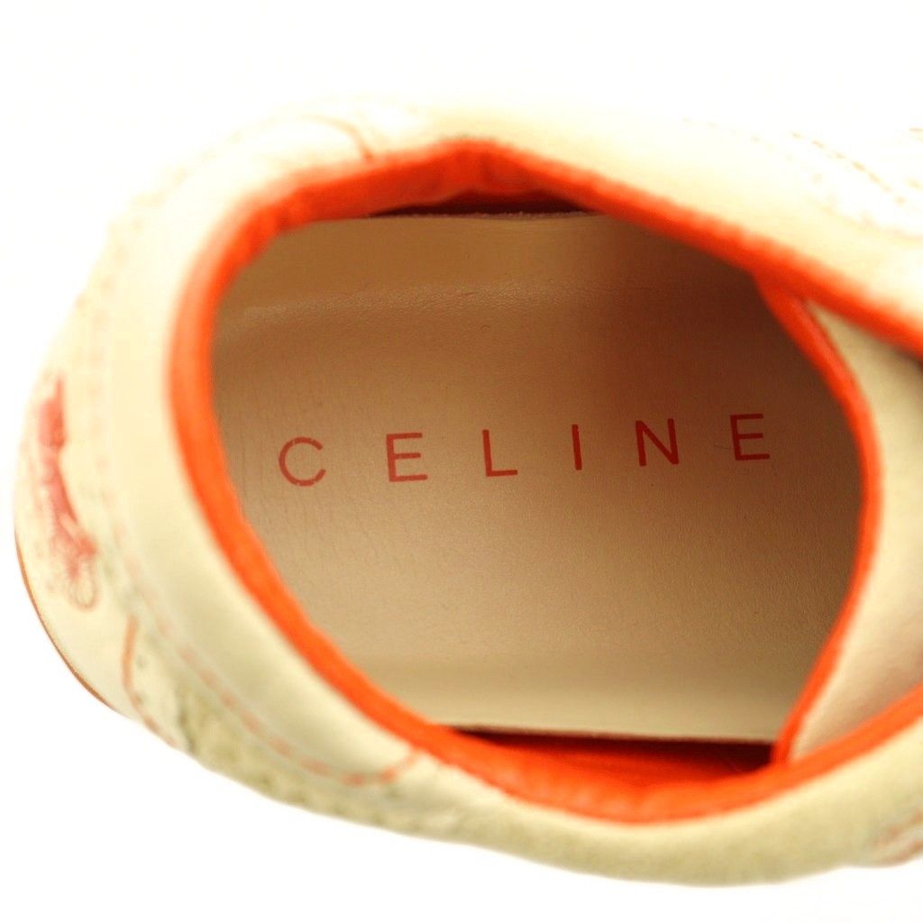 Celine Sneakers Low Cut Shoes 36..5 cm Beige Orange — view 7