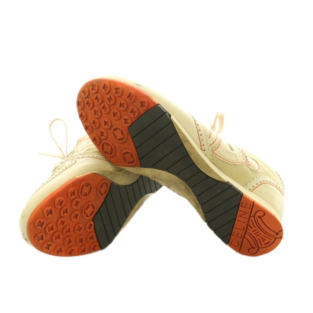 Celine Sneakers Low Cut Shoes 36..5 cm Beige Orange — view 6