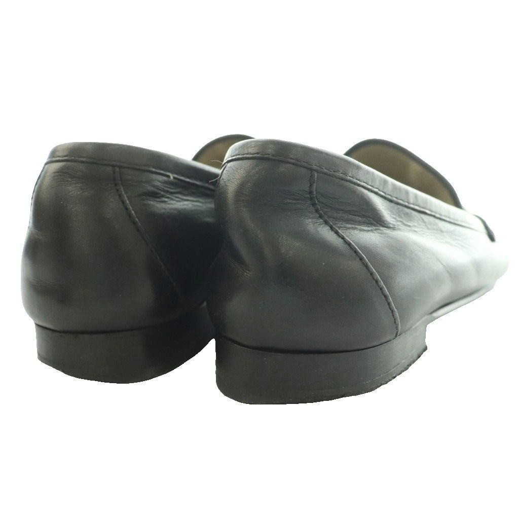 Gucci Horsebit Loafers Leather Ro Heels Round Toe 35.5 Black SS — view 5
