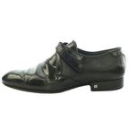 Louis Vuitton Damier Velcro Strap Business Shoes Dress Ro Heels One Color Black — view 2