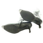 Louis Vuitton Pointed Toe Long Boots Pin Heels One Leather 37 Black SS — view 7