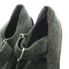 Prada Ballet Shoes Strap Square Toe Wool 37.5 Dark Gray — view 4