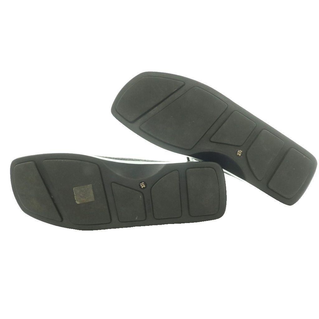 Prada Ballet Shoes Strap Square Toe Wool 37.5 Dark Gray — view 6