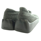 Prada Ballet Shoes Strap Square Toe Wool 37.5 Dark Gray — view 5