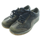 Louis Vuitton Monogram Mini Sneakers Canvas Leather 34.5 Navy Black SS — view 2