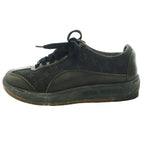 Louis Vuitton Monogram Mini Sneakers Canvas Leather 34.5 Navy Black SS