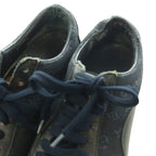 Louis Vuitton Monogram Mini Sneakers Canvas Leather 34.5 Navy Black SS — view 4