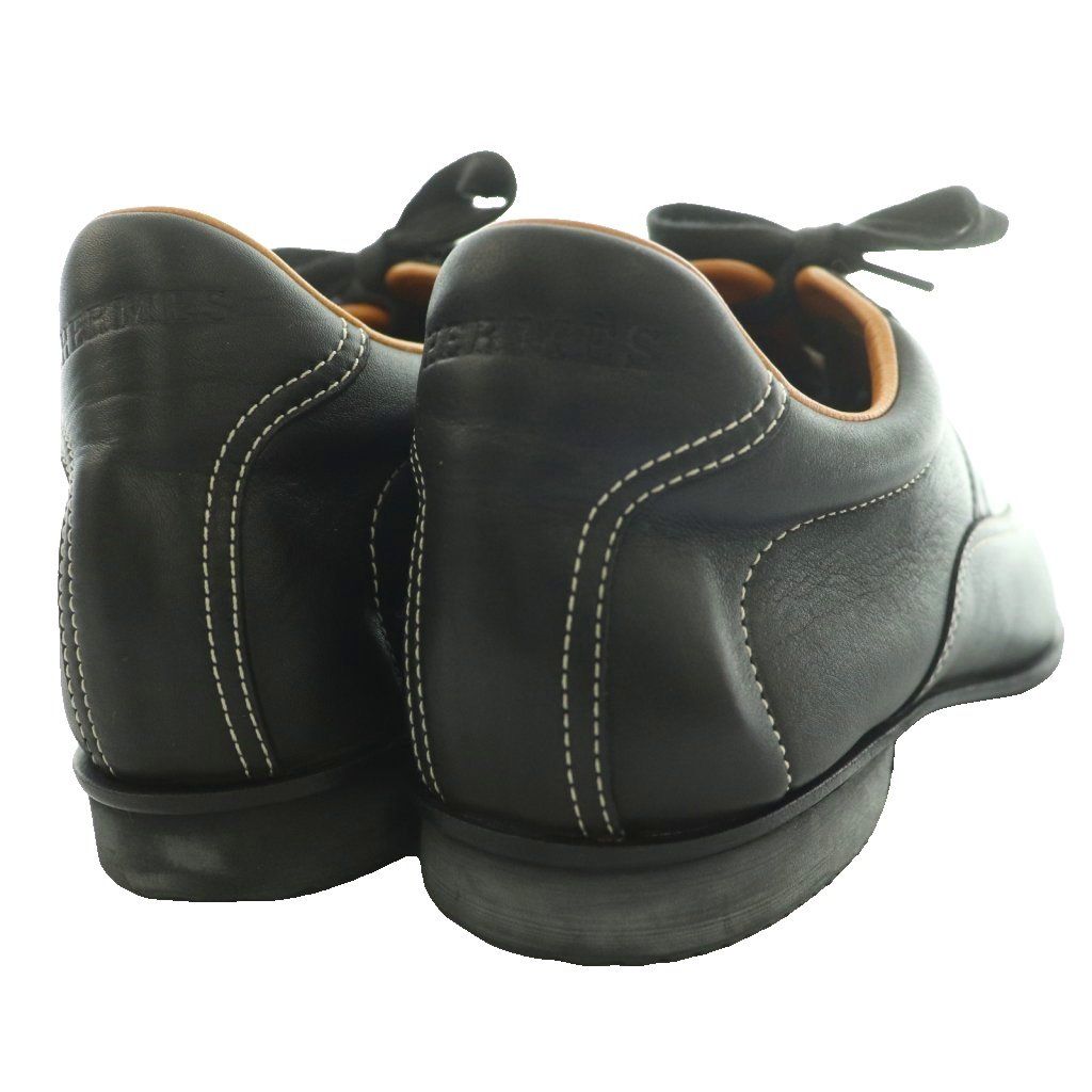 Hermes Quick Cles the Sneakers Low Cut Logo Square Toe Low Heels 37 Black SS — view 5