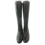 Gucci Vintage Round Toe Long Boots Horsebit Details Leather 36 Black SS — view 5