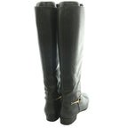 Gucci Vintage Round Toe Long Boots Horsebit Details Leather 36 Black SS — view 6