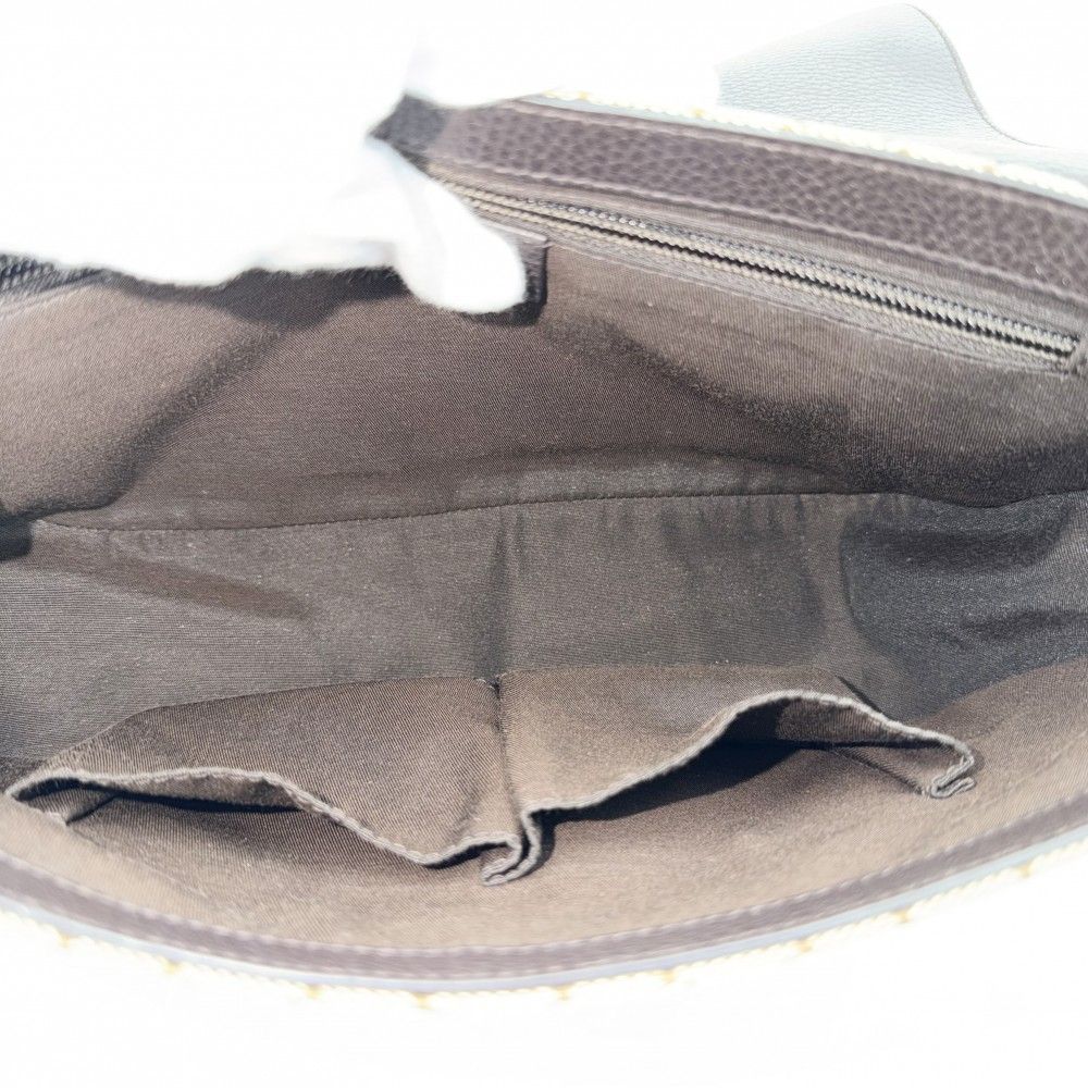 Gucci Shoulder Bag GG Canvas Leather Beige Brown Silver — view 4