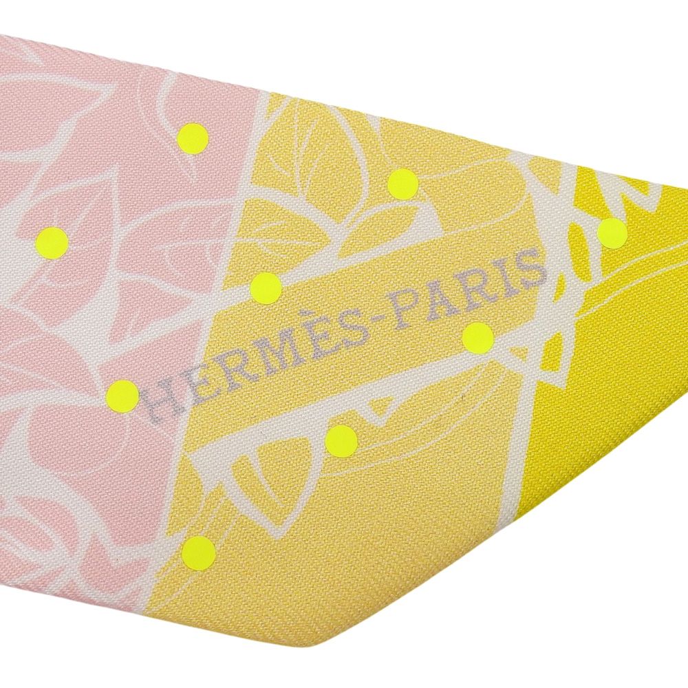 Hermes Twilly Jungle Love Rainbow Plume T Dot 100% Silk Scarf — view 8