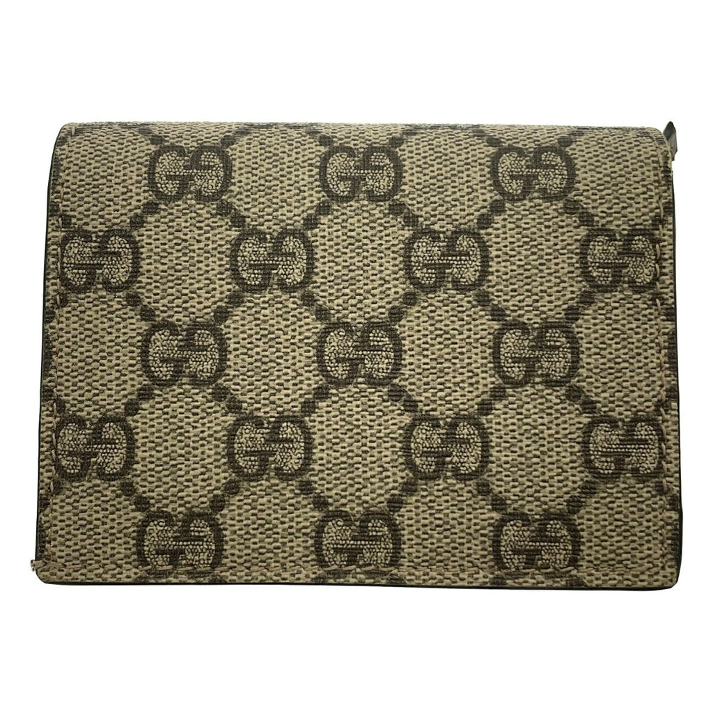 Gucci GG Supreme Heart Compact Wallet Beige — view 2