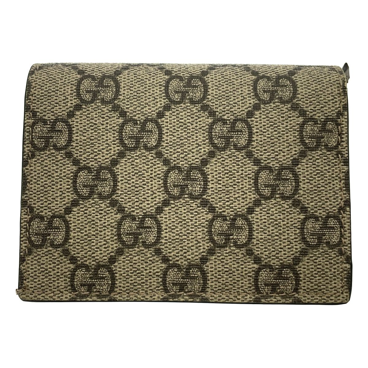 Gucci GG Supreme Heart Compact Wallet Beige — view 2