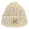Gucci Double Wool Cashmere Knit Cap White