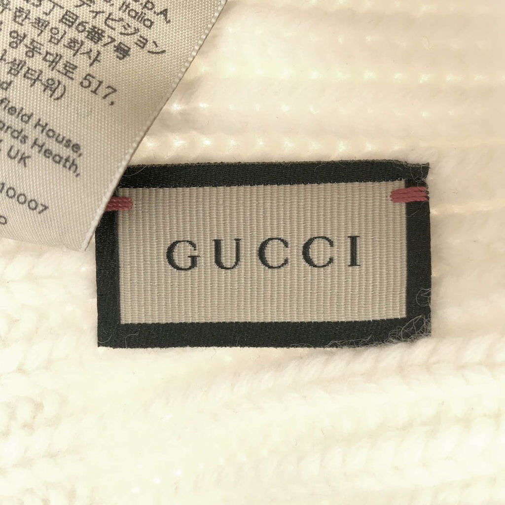 Gucci Double Wool Cashmere Knit Cap White — view 5