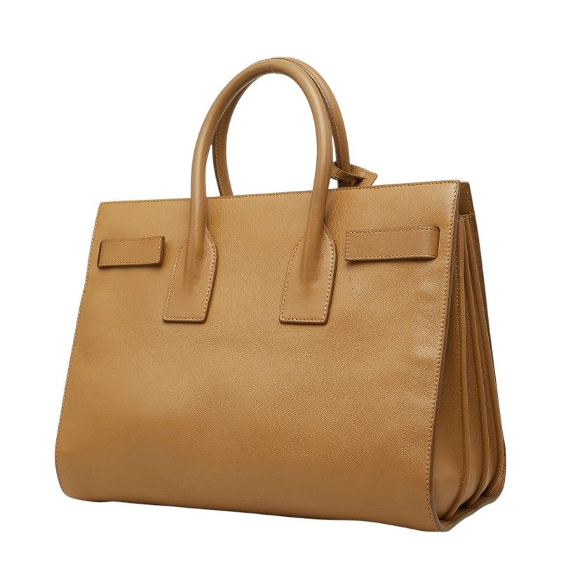 Saint Laurent Sac de Jour 2-Way Shoulder Bag Brown Leather — view 2