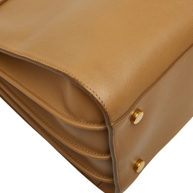 Saint Laurent Sac de Jour 2-Way Shoulder Bag Brown Leather — view 4